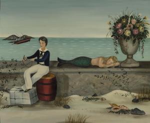 CAHOON Martha Farham 1905-1999,Sailor and Mermaid at Rest,William Doyle US 2023-05-03