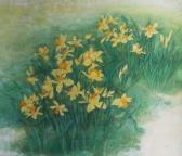 CAI XIAOLI 1956,study of daffodils,Rosebery's GB 2018-11-12