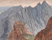 CAIN ANTHONY,Mountain landscape,Burstow and Hewett GB 2009-09-23