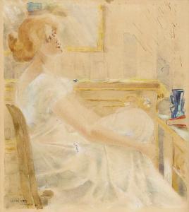 CAIRATI Girolamo 1860-1943,Sitzende junge Frau,1896,Jeschke-Greve-Hauff-Van Vliet DE 2020-06-26