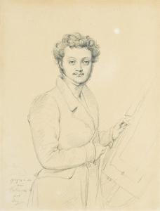 CALAMATTA Luigi 1802-1869,Portrait of Luigi Calamatta, after Jean-Auguste-Do,Christie's 2009-07-08