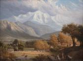 CALAME Alexandre 1810-1864,Paesaggio montano con figure e animali,Sesart's IT 2023-01-17
