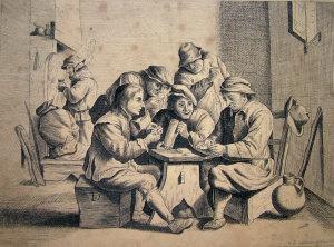 CALAME G.R 1800-1800,Dutch tavern scene,Rosebery's GB 2010-08-03