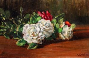 calchi novati cesare 1858-1939,Coppia di nature morte con rose,Minerva Auctions IT 2019-11-25