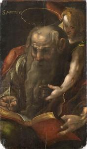 CALDARA Polidoro 1499-1543,San Matteo e l'Angelo,Bertolami Fine Arts IT 2022-05-13