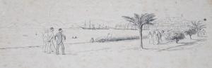 CALDECOTT Randolph 1846-1886,Figures promenading along the Cote d'Azur,Gorringes GB 2023-01-09