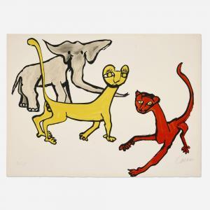 CALDER Alexander 1898-1976,Animals (from the Our Unfinished Revolution portfo,1976,Wright 2024-04-18