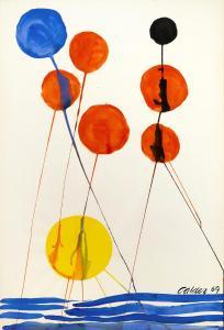 CALDER Alexander 1898-1976,Balloons out of the Blue,1969,Bonhams GB 2014-11-11