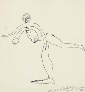 CALDER Alexander 1898-1976,Nude Balancing on One Foot,1944,Christie's GB 2015-09-30