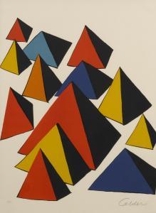 CALDER Alexander 1898-1976,Untitled (Pyramids),1970,Bonhams GB 2015-04-21