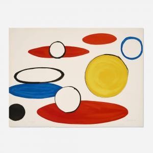 CALDER Alexander 1898-1976,White Circles and Ellipses (from the Our Unfinishe,1976,Wright 2024-04-18