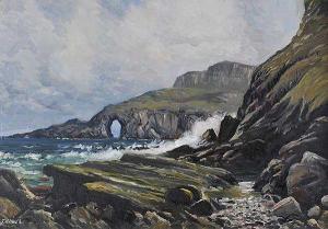 CALDWELL Charlie,ROCKS IN THE ANTRIM COAST,Ross's Auctioneers and values IE 2017-02-01