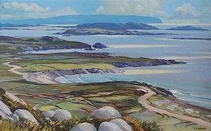 CALDWELL Charlie,WESTWARDS TOWARDS ARRANMORE ISLAND, DONEGA,Ross's Auctioneers and values 2017-02-01