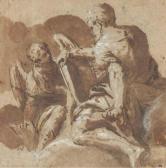 CALIARI Carlo, Carletto 1570-1596,Saint Mathieu et l'Ange,Christie's GB 2005-03-17