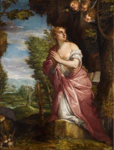CALIARI Carlo, Carletto 1570-1596,The penitent Magdalene in a landscape,1567,Sotheby's GB 2022-12-08