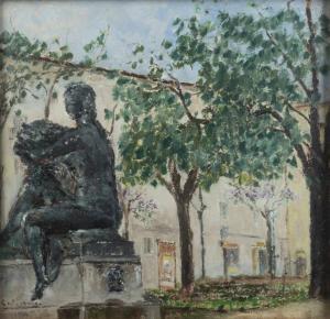 CALIERNO Giosué,Fontana delle quattro stagioni in piazza Solferino,1944,Sant'Agostino 2022-12-20