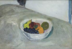 CALIERNO Giosué 1897-1968,Vaso con frutta,Sant'Agostino IT 2024-01-18