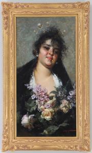CALIFANO John 1862-1946,portrait of a woman,South Bay US 2024-01-31
