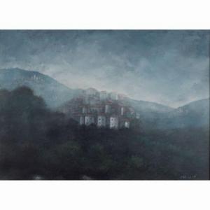 CALIGIURI Mario 1919-1993,Paesaggio con nebbia,Colasanti Casa D'Aste Roma IT 2017-12-14