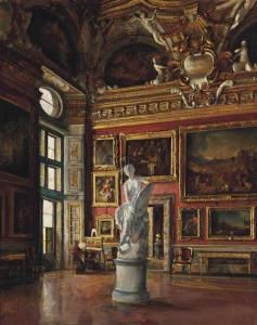 CALIGO Domenico 1838-1911,An artist in the Salon de Jupiter, Pitti Palace, F,Christie's 2016-05-17