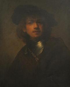 CALISTRI PUTTORE Mario 1800-1900,Self-portrait after Rembrandt van Rijn,1825,Gorringes GB 2012-09-05