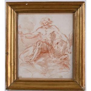 CALLET Antoine Francois 1741-1823,Etude pour la figure de Jupiter,Herbette FR 2023-03-19