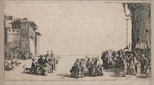 CALLOT Jacques 1592-1635,Le Marché d'esclaves ou La Petite vue de Paris,Beaussant-Lefèvre 2015-12-09