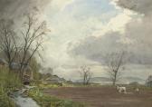 CALLOWHILL Thomas Scott,Ploughing at Newstead Bridge, near Melrose, Roxbur,Christie's 2008-10-23