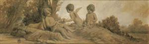 CALOSSO edoardo 1856,- Putti nel paesaggio,1921,Christie's GB 2002-05-27