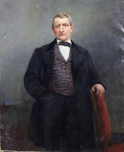 CALS Adolphe Felix 1810-1880,Portrait d'homme,1871,Bayeux Encheres FR 2023-12-10