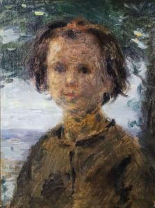 CALS Adolphe Felix 1810-1880,Portrait de fillette,1875,Bayeux Encheres FR 2023-12-10