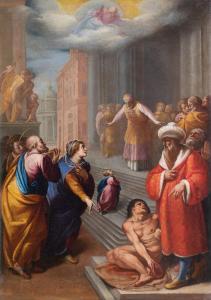 CALVAERT Denys 1540-1619,Presentazione della Vergine al Tempio,Bertolami Fine Arts IT 2023-11-23