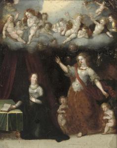 CALVAERT Denys 1540-1619,The Annunciation,Christie's GB 2009-04-23