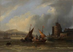 CALVERT Frederick 1785-1845,Fishing boats off Dartmouth Castle,Bonhams GB 2023-10-18