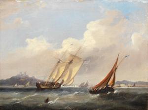 CALVERT Frederick 1785-1845,Shipping off the coast,Bonhams GB 2023-10-18