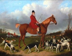CALVERT Henry 1798-1869,Lord Gill and the Cheshire Hounds,1854,Barridoff Auctions US 2022-03-19