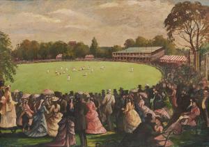 CALVERT Samuel W,Cricket Match Between Victoria and England Melbour,1873,Shapiro 2021-05-25