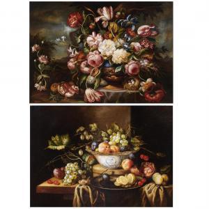 Calzolari Ida 1936,Still Lifes with Fruit and Flowers,Clars Auction Gallery US 2023-08-11