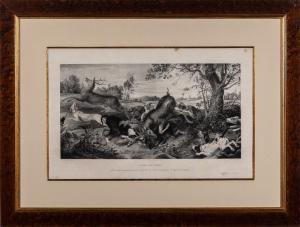 CAMARON TORRA Vicente 1803-1864,Cacería del ciervo,Goya Subastas ES 2021-05-06