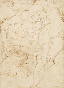 CAMBIASO Luca 1527-1585,Three nude figures locked in a strugge,Christie's GB 2013-07-02