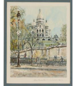 CAMBIER Pierre 1865-1942,Montmartre--Le Sacre Coeur, Paris,Ripley Auctions US 2011-01-22