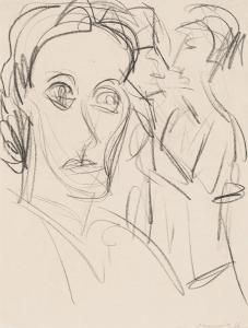 CAMENISCH Paul 1893-1970,Woman head with figures,1926,Nagel DE 2024-02-07