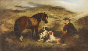 CAMERON Angus,A ghillie with a Highland pony, two spaniels and dead game,Sworders GB 2020-10-06