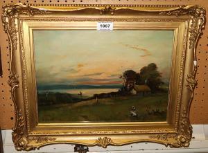 CAMERON D.,Figures beside a cottage and loch,Great Western GB 2020-10-29