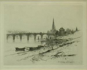 CAMERON David Young 1865-1945,Perth Bridge,Shapes Auctioneers & Valuers GB 2009-03-07