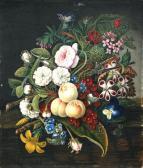 CAMERON Elizabeth Wallace,Still life study of flowers and fruit,Moore Allen & Innocent 2010-04-16