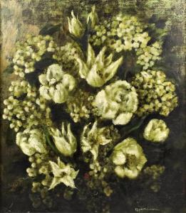 CAMERON Elizabeth Wallace 1917-1940,Tulips and Hydrangeas,1962,Canterbury Auction GB 2017-10-03