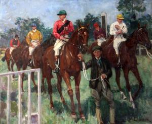 CAMERON Mary 1865-1921,Hurst Park Races, Middlesex,Gorringes GB 2017-09-26