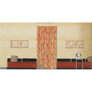 CAMERON ROUTLEDGE Donald 1900-1900,ART DECO WALL/DRAPES,Waddington's CA 2007-03-27