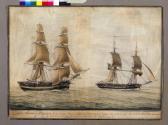 Camilleri Nicholas 1815-1885,Brigantini in navigazione lungo la costa africana,Cambi IT 2008-12-11